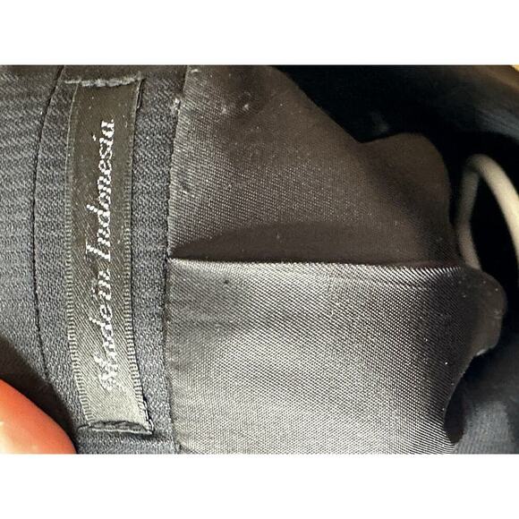 Calvin Klein Men's Suit Jacket Single Breasted 100% Wool 2 Buttons Black Sz 46R - Picture 12 of 12